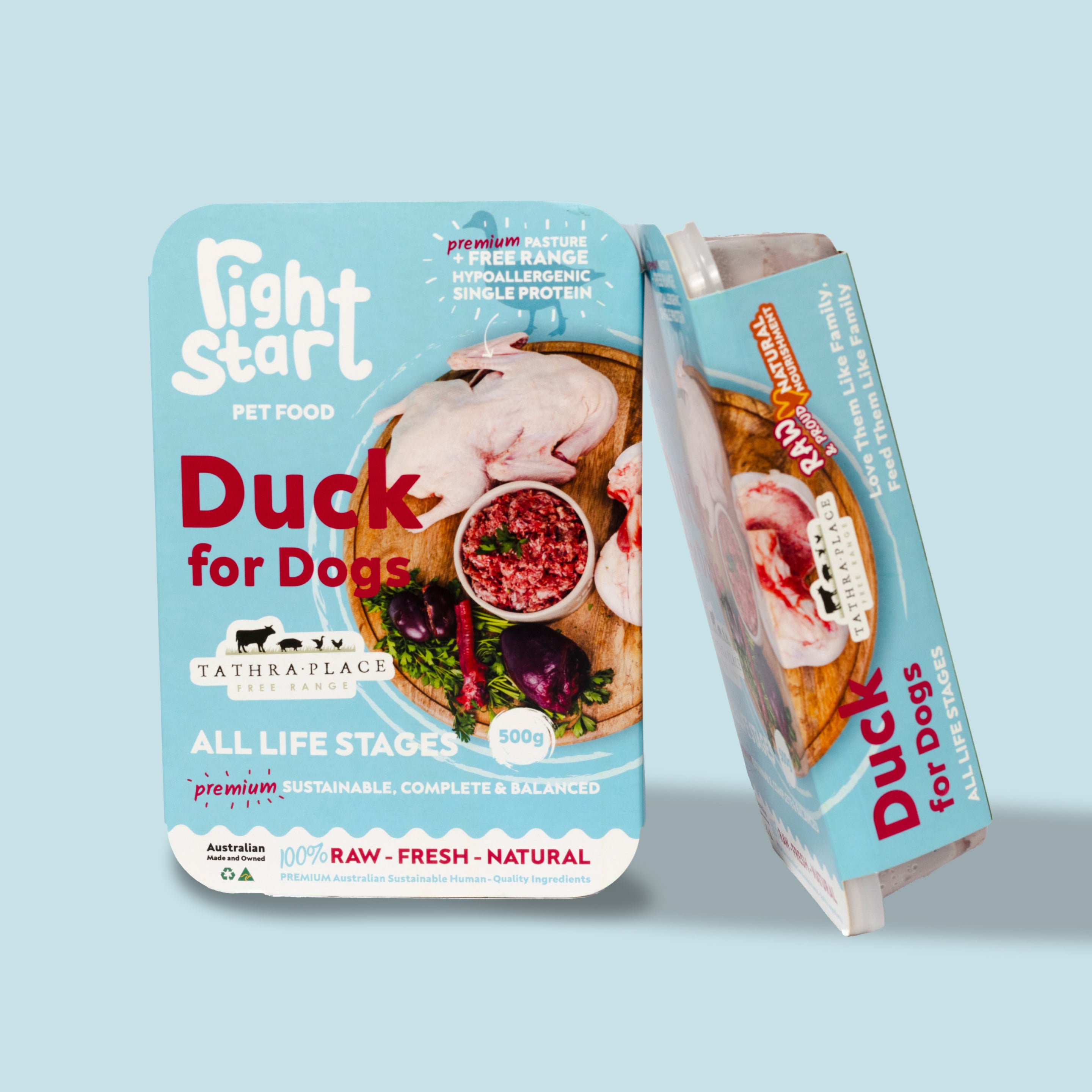 Duck complete hotsell raw dog food